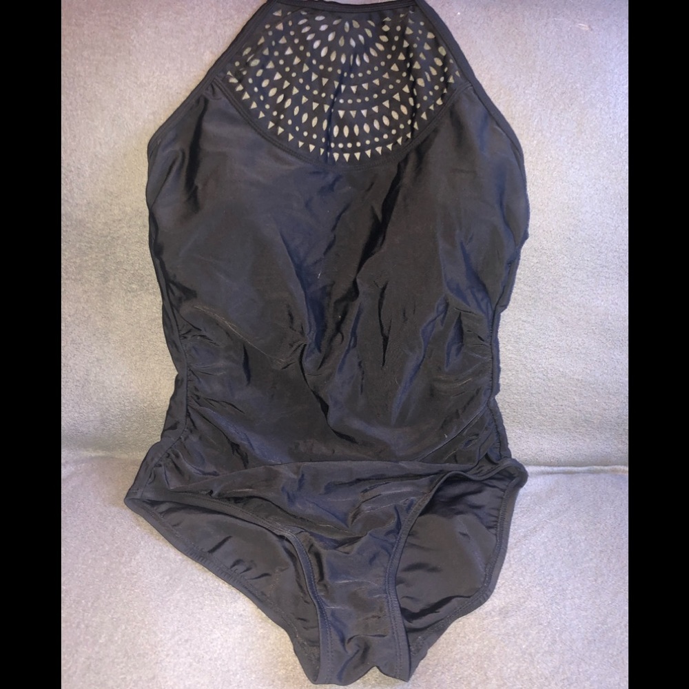 Merona Black One Piece Swimsuit